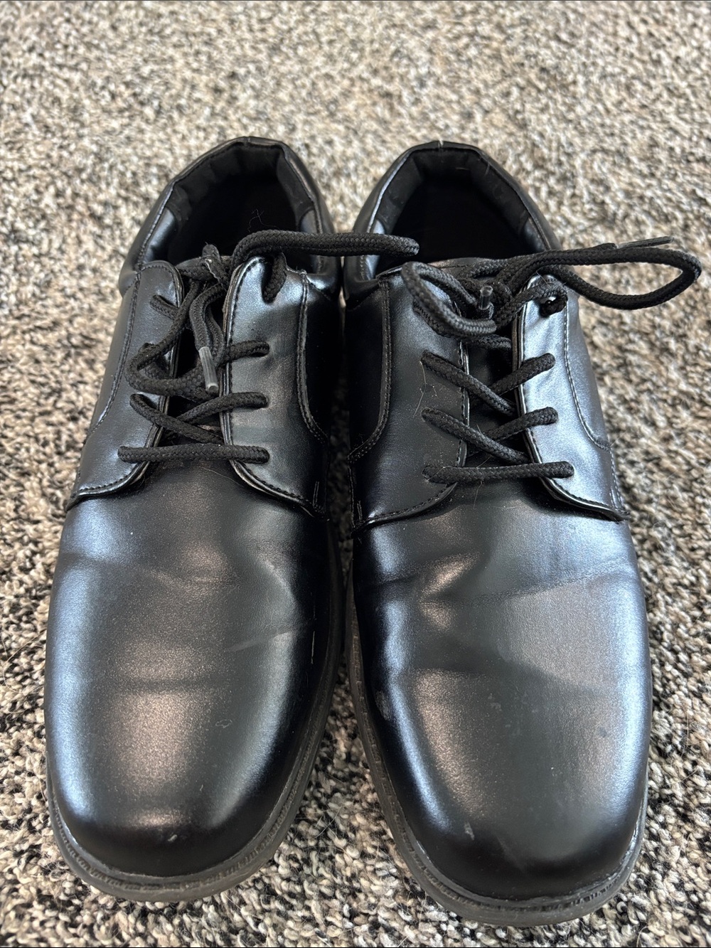 Stacy Adams Black Kids Lace-Up Dress Shoes